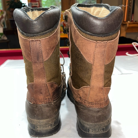 SOREL Kaufman BROWN Olive BOOTS Gore-Tex Waterproof Insulated Heavy Treads Sz 9 - Picture 12 of 13